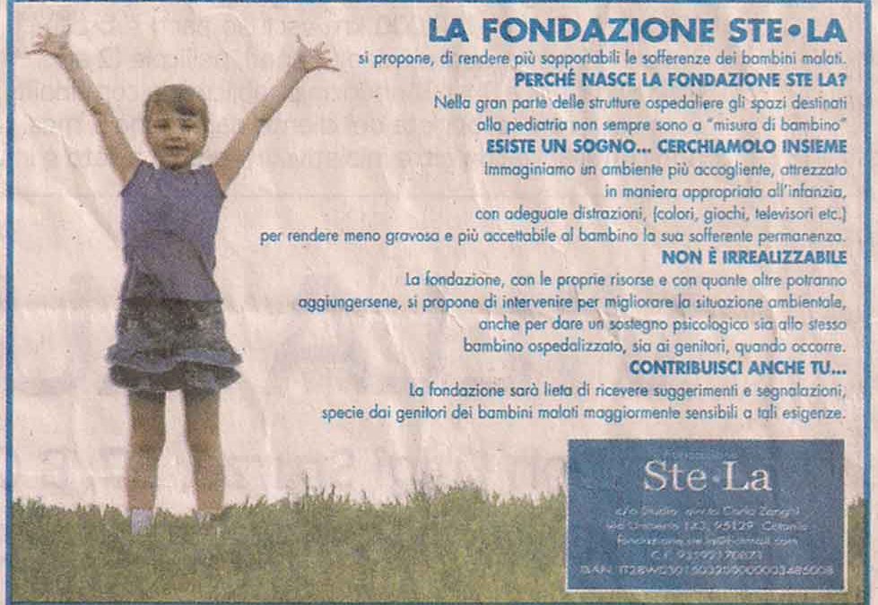 Locandina su “La Sicilia”
